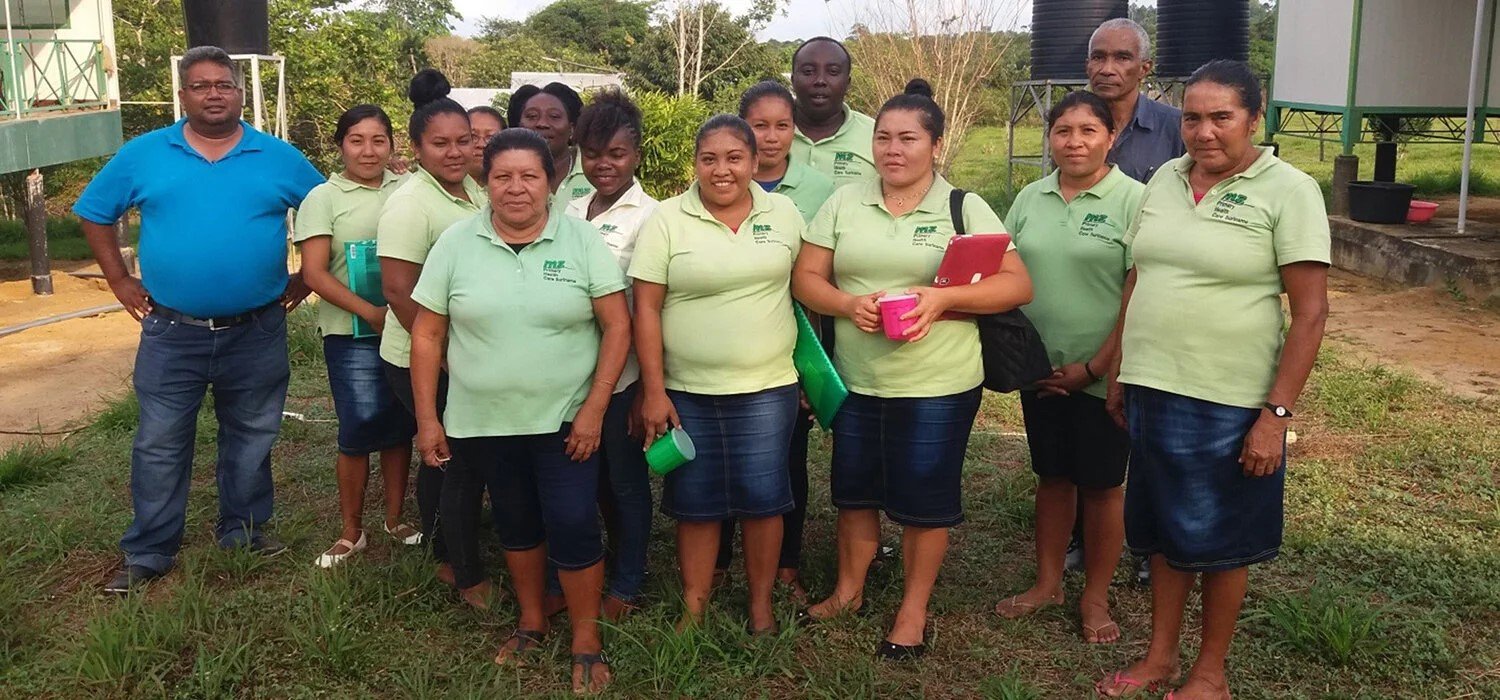 a group of health personnel standing