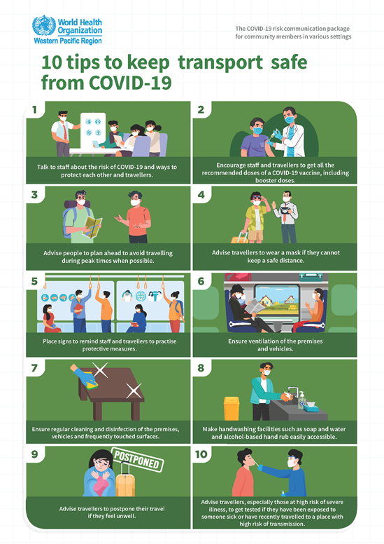 10 tips to keep transport safe from COVID-19